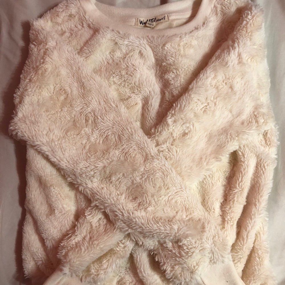 women’s fuzzy sweater